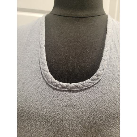 Oh My Gauze‎ Tunic Lagenlook Top Women's Sleeveless Crinkle Lightweight Lt Blue - Picture 6 of 13